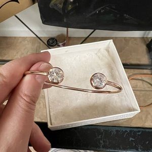 Sparkly rose gold cuff bracelet new